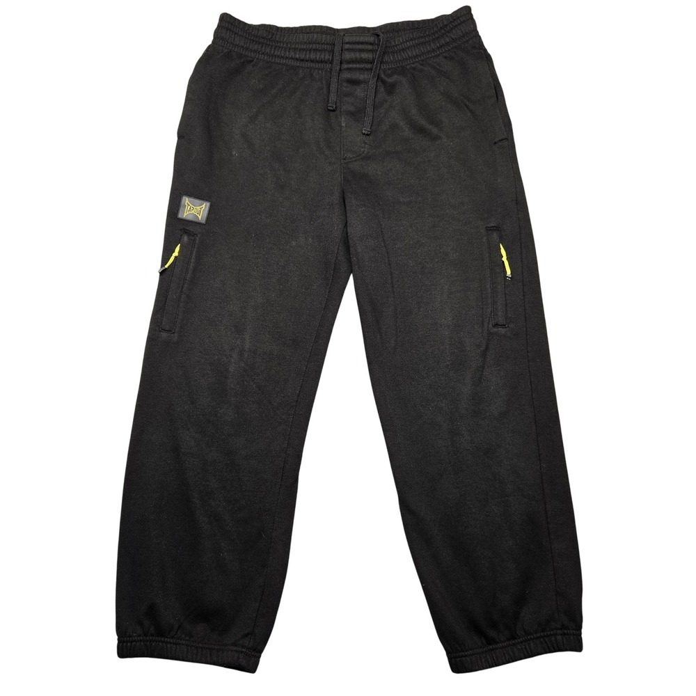 Tapout Pants Mens Large Black Joggers Sweatpants Athletic Casual Logo Pockets‎